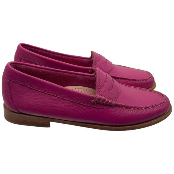 NWOT Bass Whitney Weejun Penny Loafer, Fuchsia, Size 8M - Picture 2 of 12